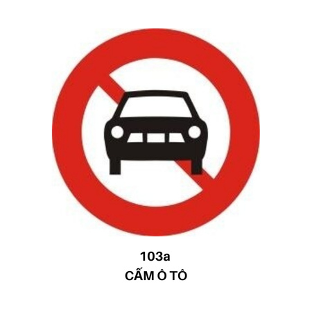 biển báo cấm xe ô tô